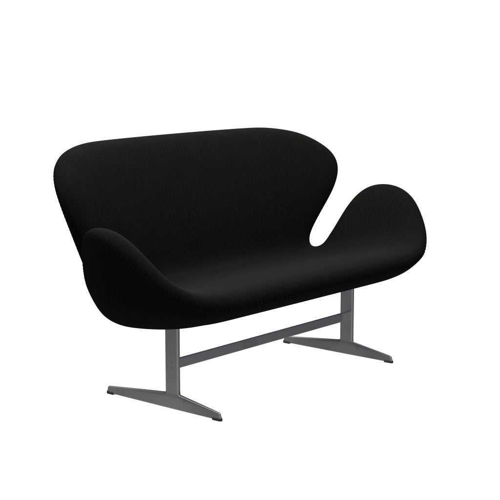 Fritz Hansen Swan divano 2 posti, nero grigio/comfort nero (60009)