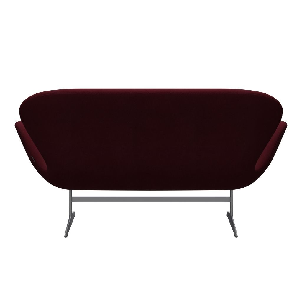 Fritz Hansen Swan Sofa 2 sæta, silfurgrá/divina egroddine (671)