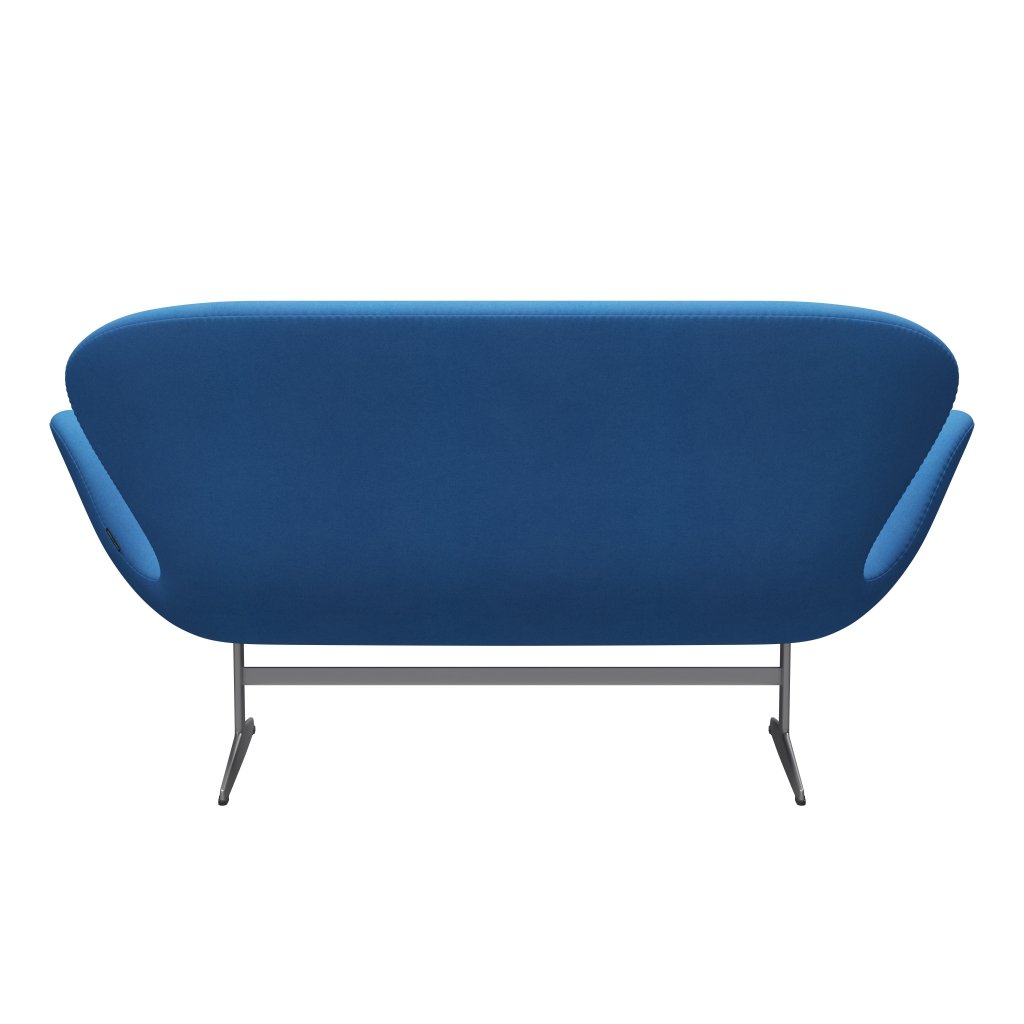 Fritz Hansen Swan divano 2 posti, grigio argento/divina azzurro (742)