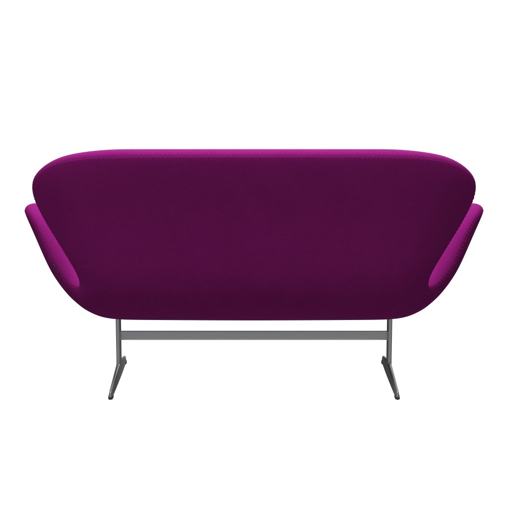 Fritz Hansen Swan Sofa 2 -zits, Silver Gray/Divina Violet (666)