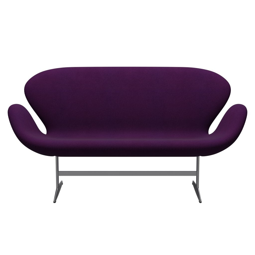 Fritz Hansen SWAN SOFA 2 -sits, Silver Grey/Divina Violet (696)