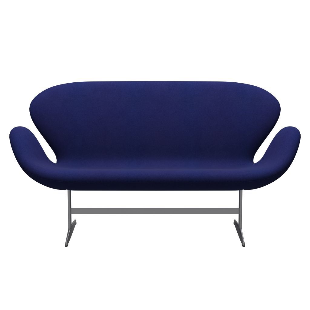 Fritz Hansen Swan Sofa 2 seters, sølvgrå/divina Violet Dark (684)