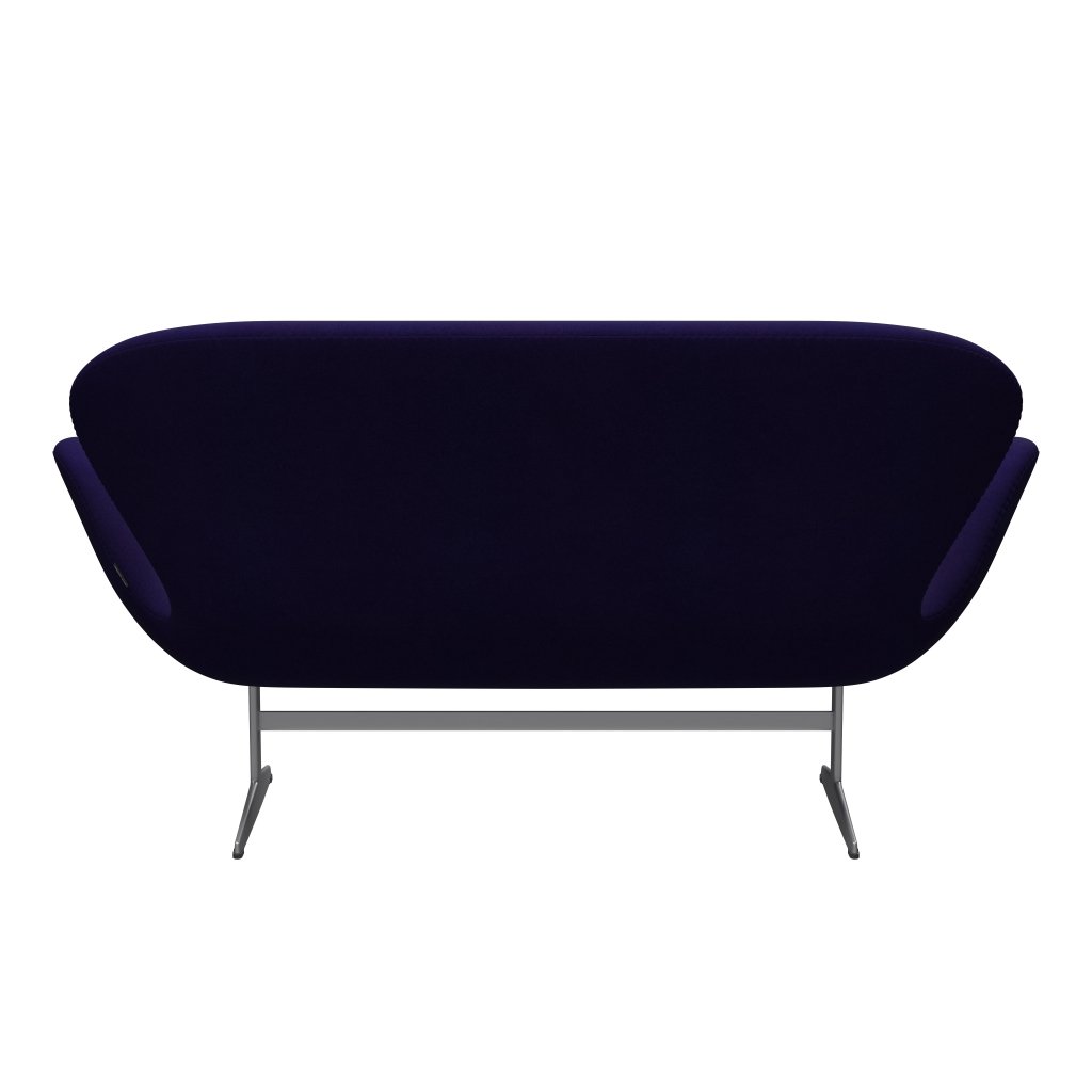 Fritz Hansen Swan Sofa 2 seters, sølvgrå/divina Violet Dark (692)