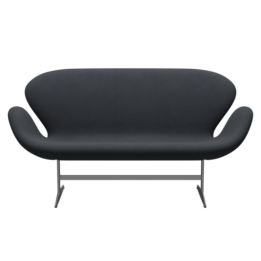 Fritz Hansen Swan Sofa 2-Sitzer, Silbergrau/Fame Grau (60003)