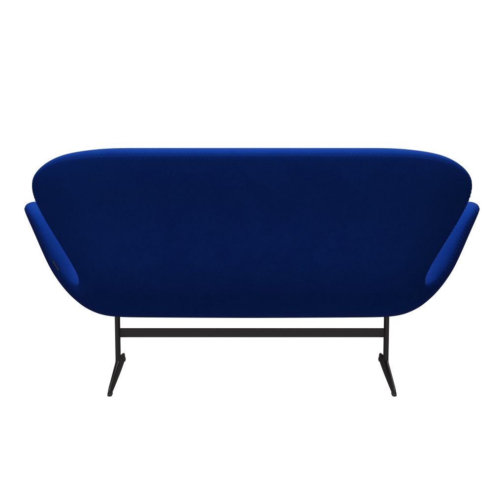 Fritz Hansen Canapé de cygne 2 places, graphite chaud / confort bleu (00035)