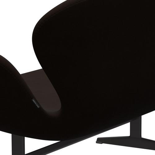 Fritz Hansen SWAN SOFA 2 -sits, varm grafit/komfortbrun (01566)