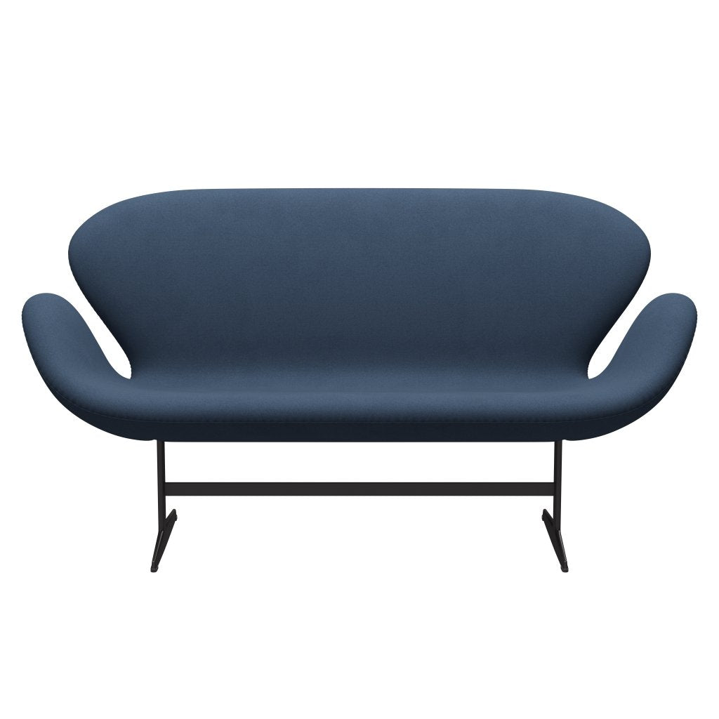 Fritz Hansen Swan Sofa 2 -sæder, varm grafit/komfort mørkegrå (09074)