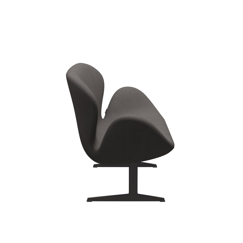 Fritz Hansen Swan divano 2 posti, grafite calda/comfort grigio scuro (60008)