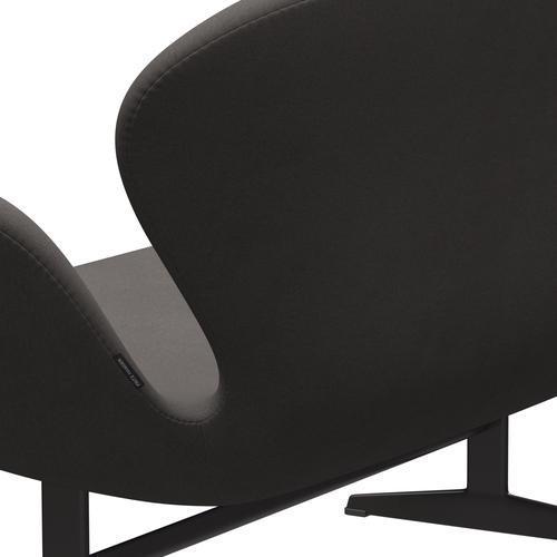 Fritz Hansen Canapé de cygne 2 places, graphite chaud / confort gris foncé (60008)