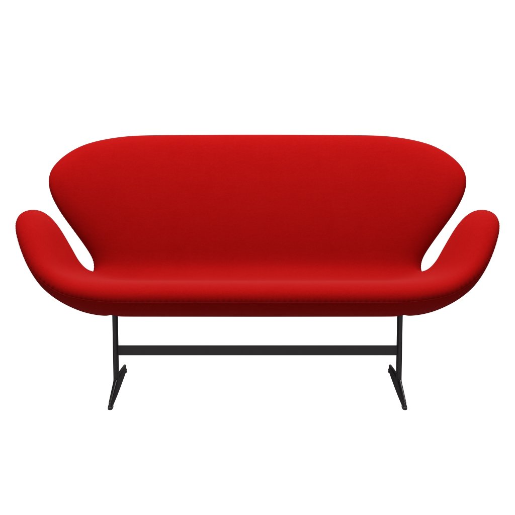 Fritz Hansen SWAN SOFA 2 -sits, varm grafit/komfortröd (64003)