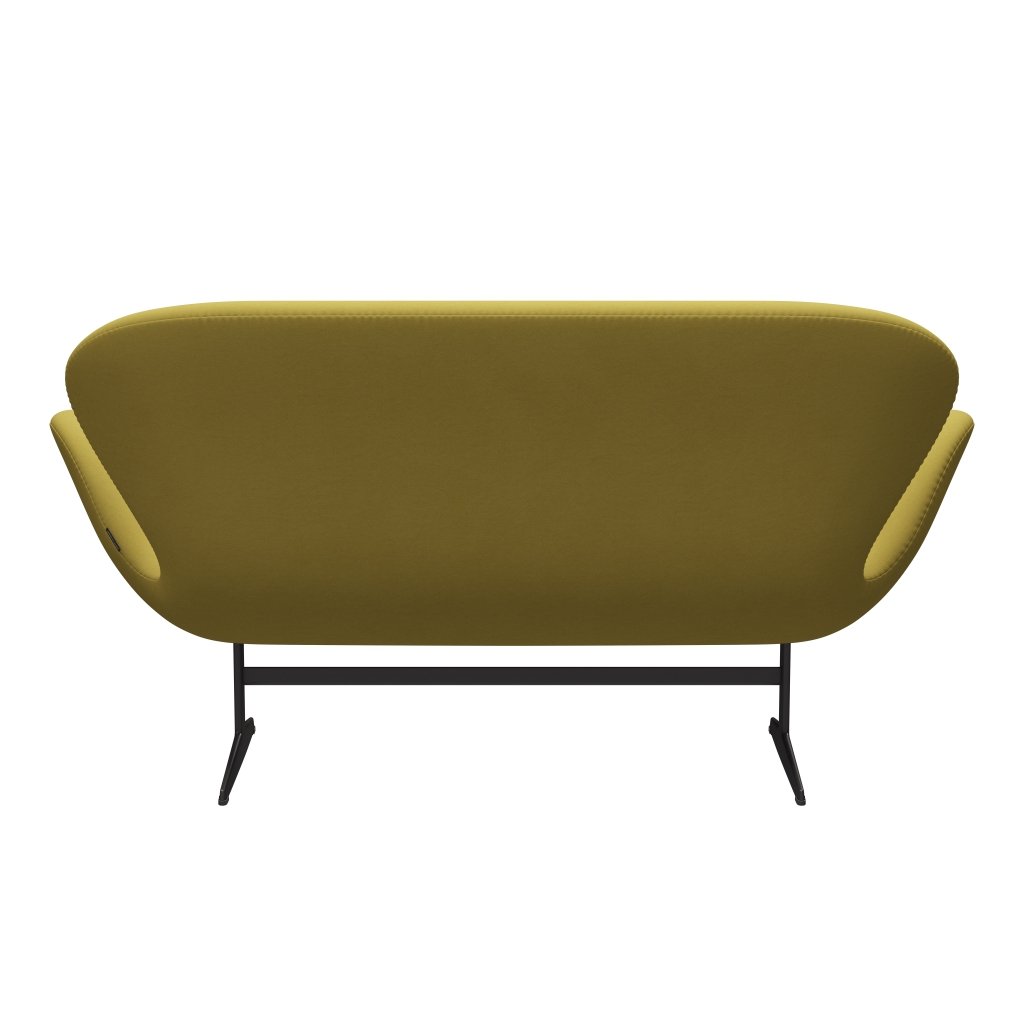 Fritz Hansen Swan divano 2 posti, luce di sabbia di grafite/comfort calda (01049)