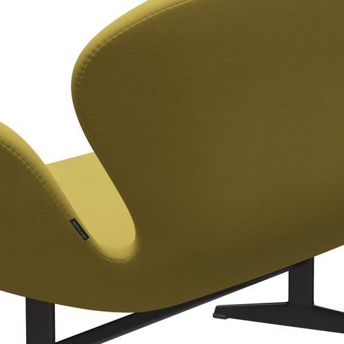 Fritz Hansen Swan divano 2 posti, luce di sabbia di grafite/comfort calda (01049)