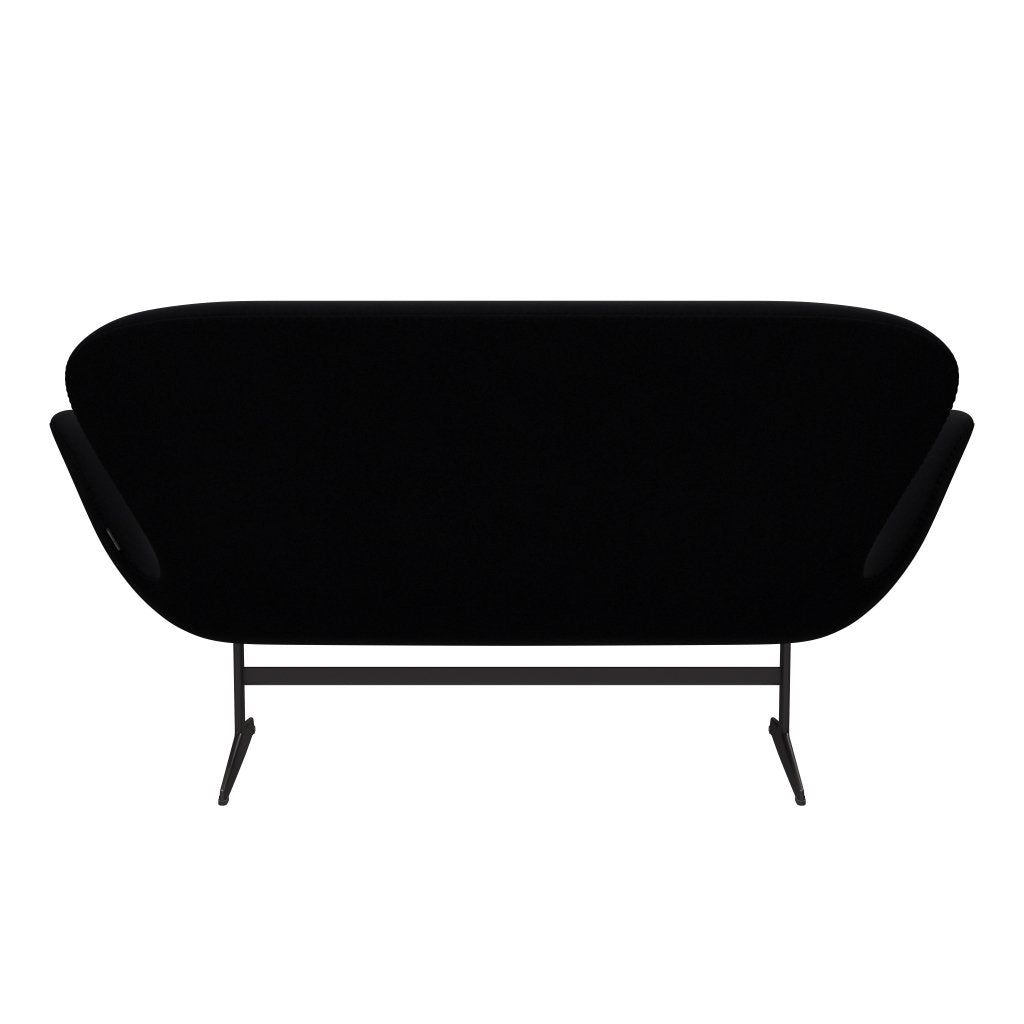 Fritz Hansen Swan Sofa 2 -sits, varm grafit/komfort svart (00050)