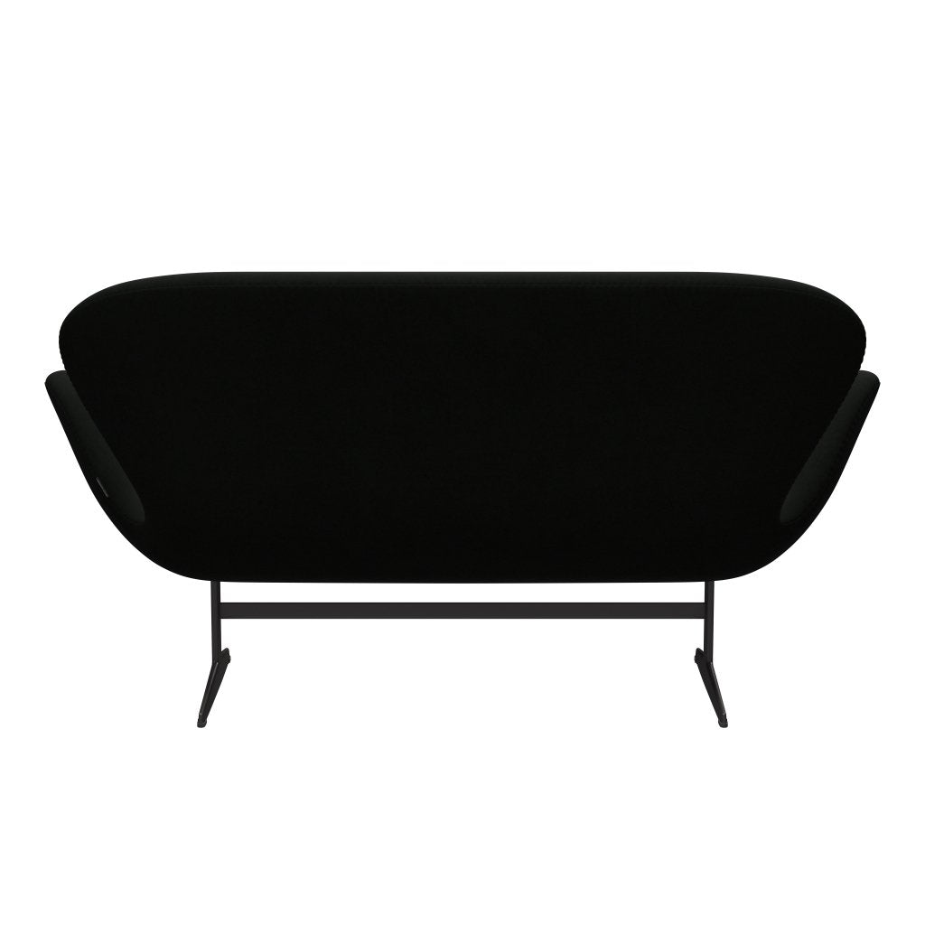 Fritz Hansen Swan Sofa 2 -zits, warm grafiet/comfort zwart (60009)