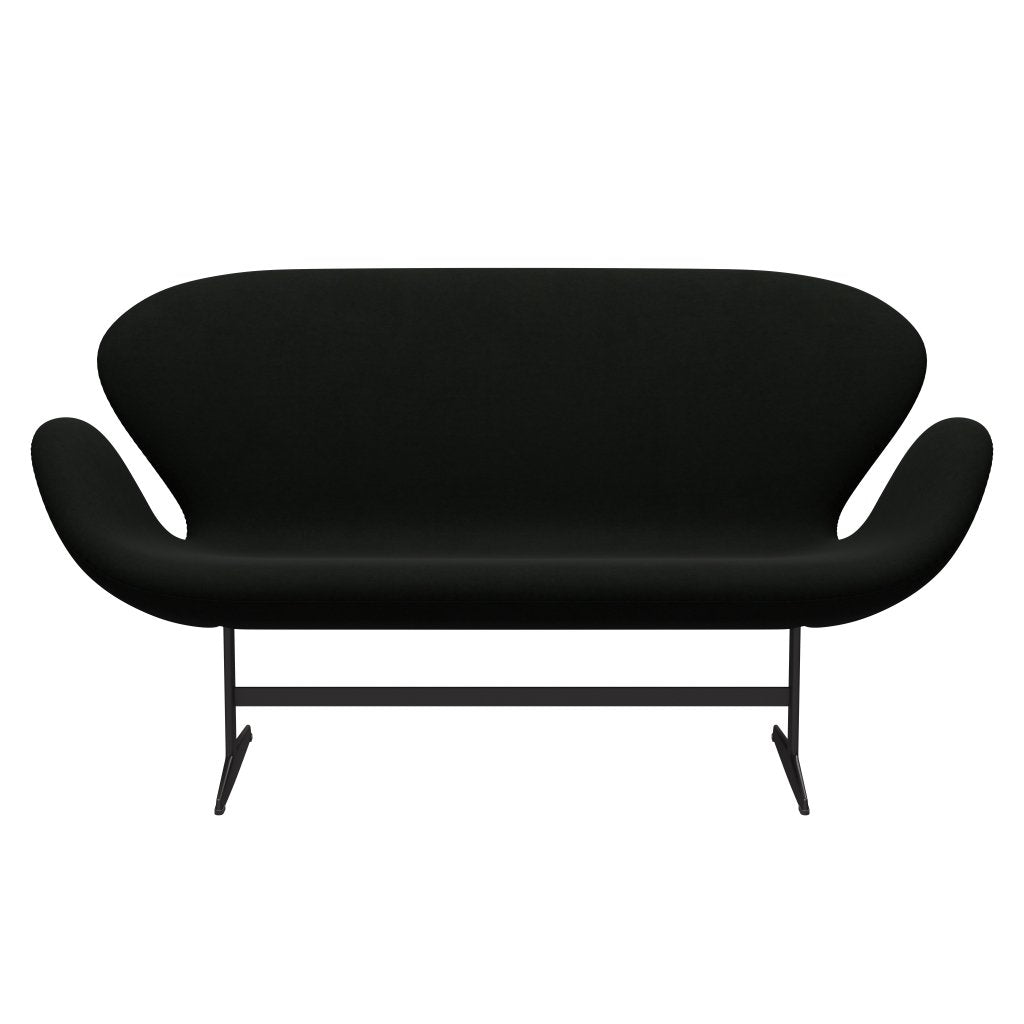 Fritz Hansen Swan Sofa 2 seters, varm grafitt/komfort svart (60009)