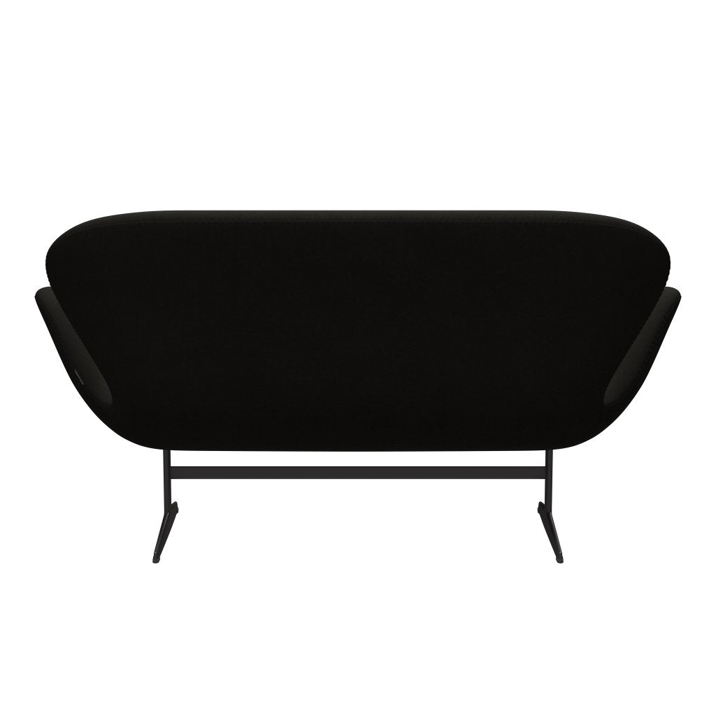 Fritz Hansen Swan Sofa 2 Seater, Warm Graphite/Comfort Black (61013)