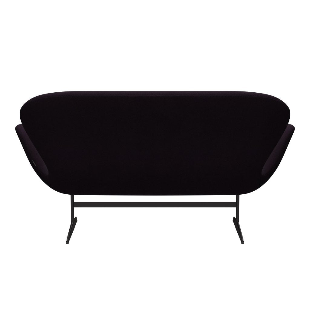 Fritz Hansen Swan Sofa 2 seters, varm grafitt/Divina Aubergine (376)