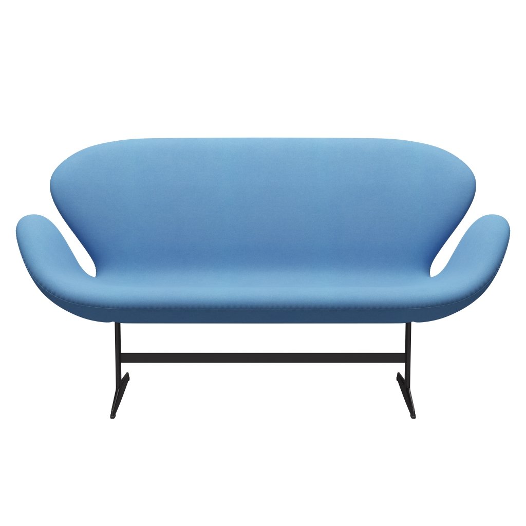 Fritz Hansen Swan Sofa 2 -zits, warm grafiet/divina lichtblauw (712)