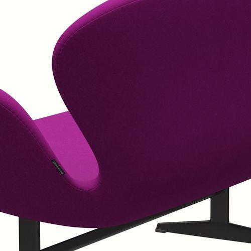 Fritz Hansen Swan Sofa 2 Seater, Grafito cálido/Divina Violet (666)