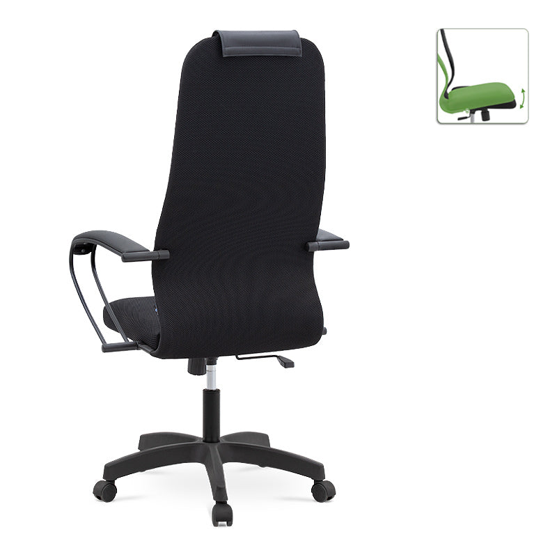 Presidente dell'ufficio Mira Black 66.5x70x123/133cm