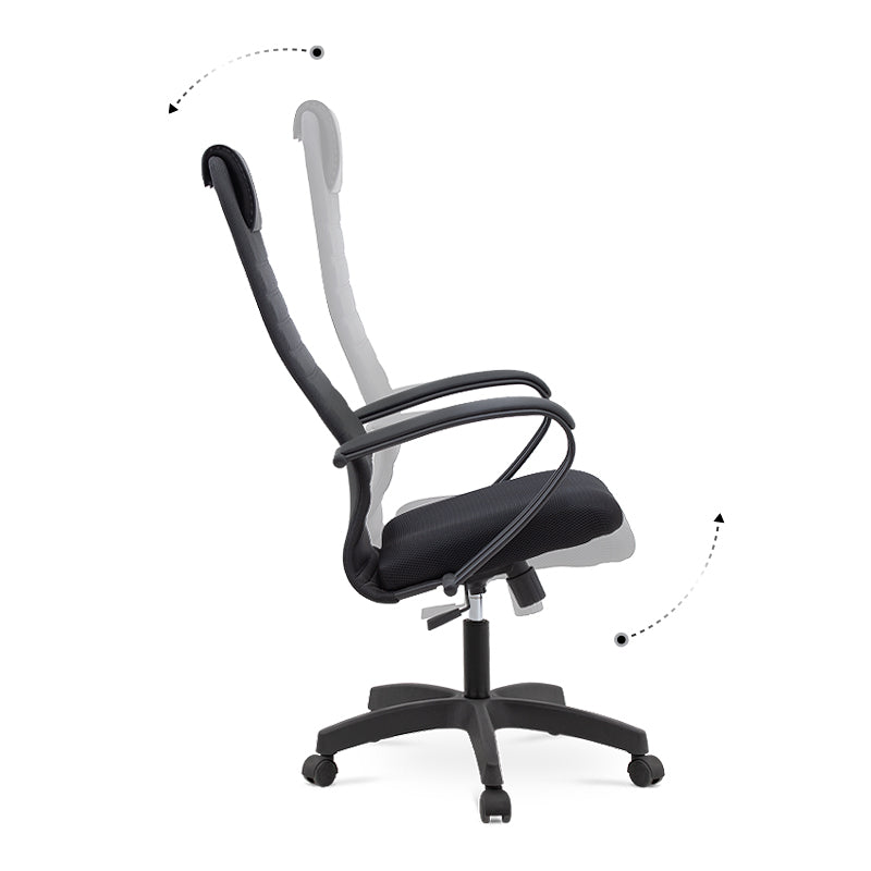 Presidente dell'ufficio Mira Black 66.5x70x123/133cm