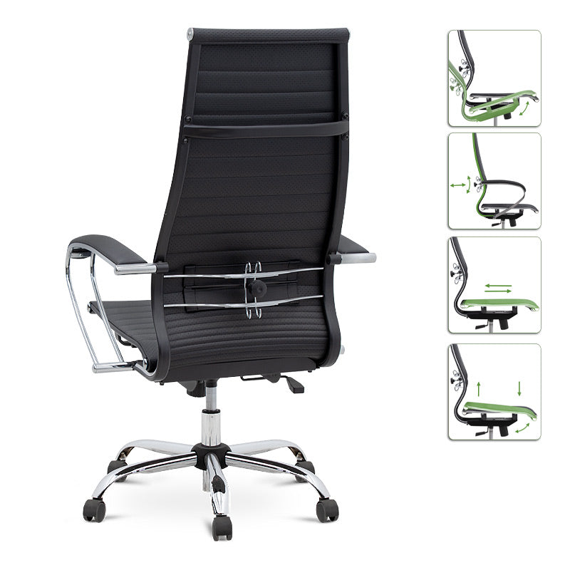 Office Chair Peter Black 66,5x70x118/130 cm