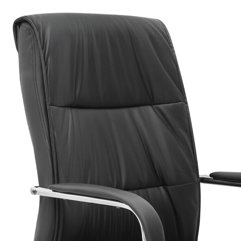 Office Chair SANDRA PU leather Black