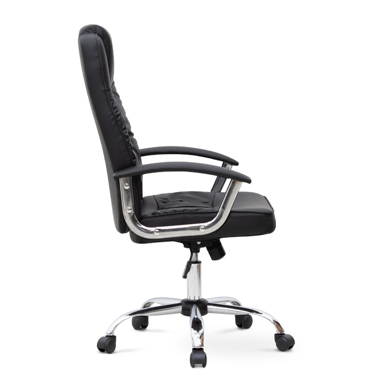 Office Chair Arlene PU Leder Black 62x63x112/122 cm