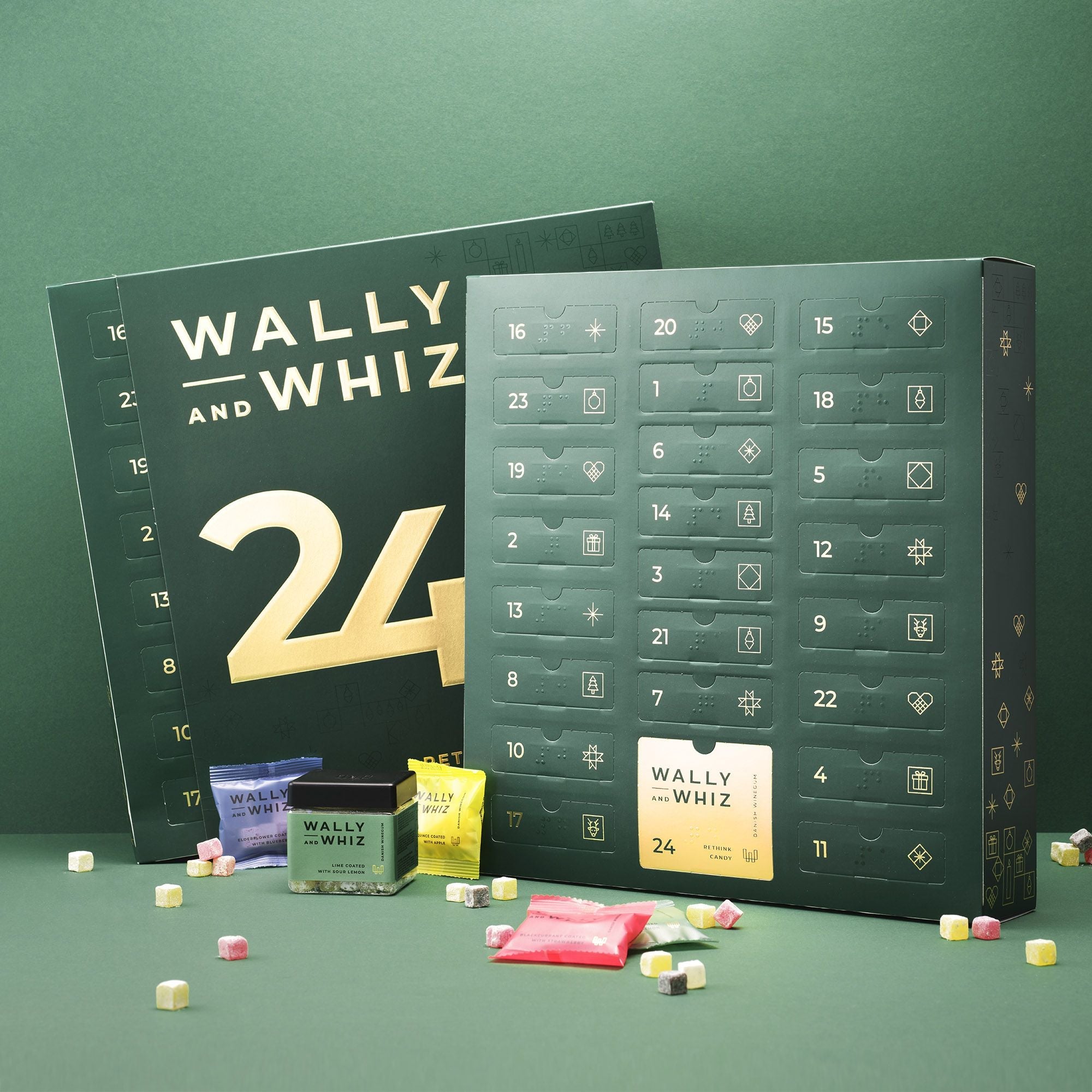 Wally And Whiz Grüner Standard Weihnachtskalender 2023 393g