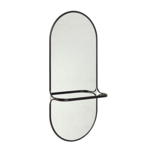 Hübsch Carry Mirror Metal Black