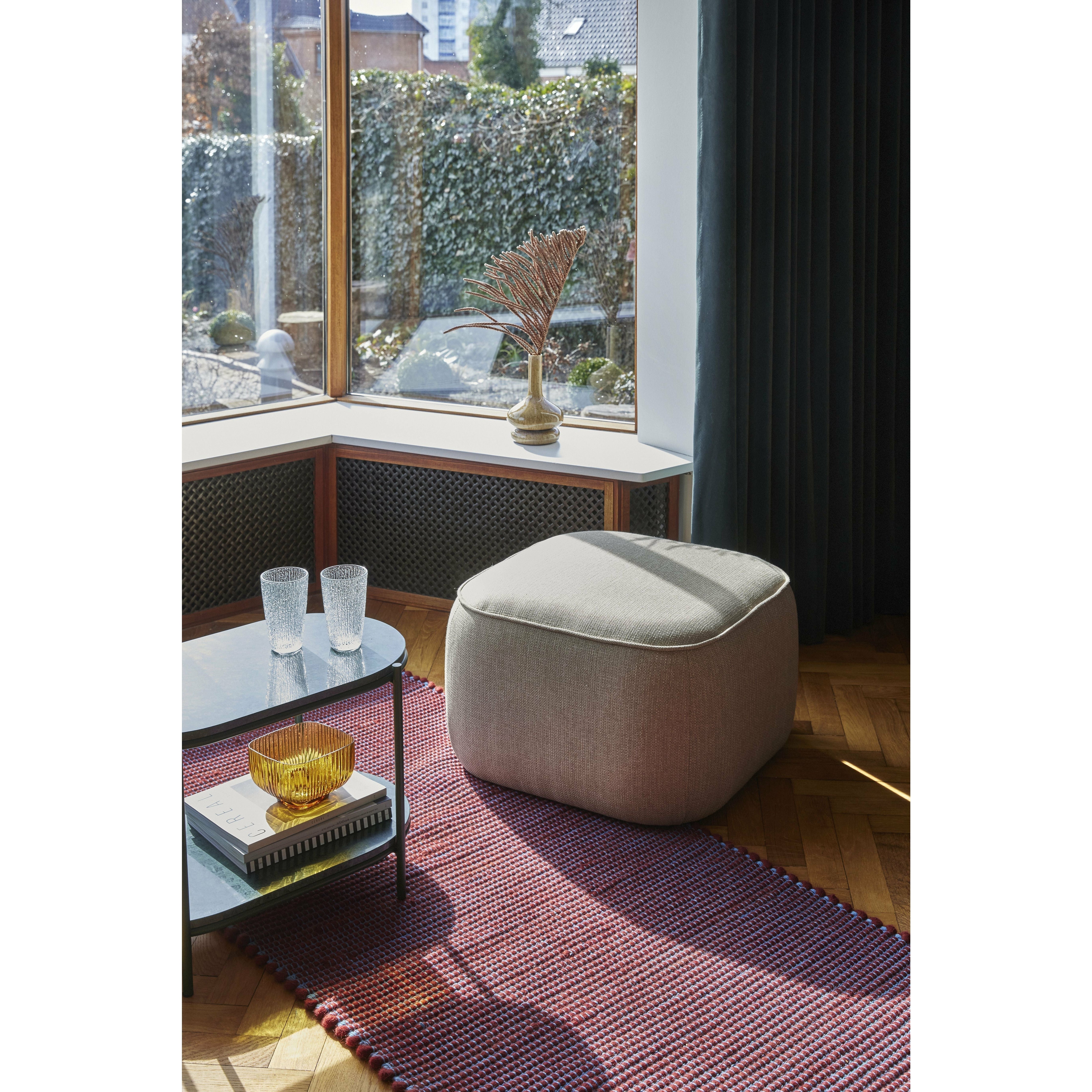 Hübsch Würfel Pouffe, Beige