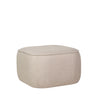 Hübsch Cube pouffe, beige