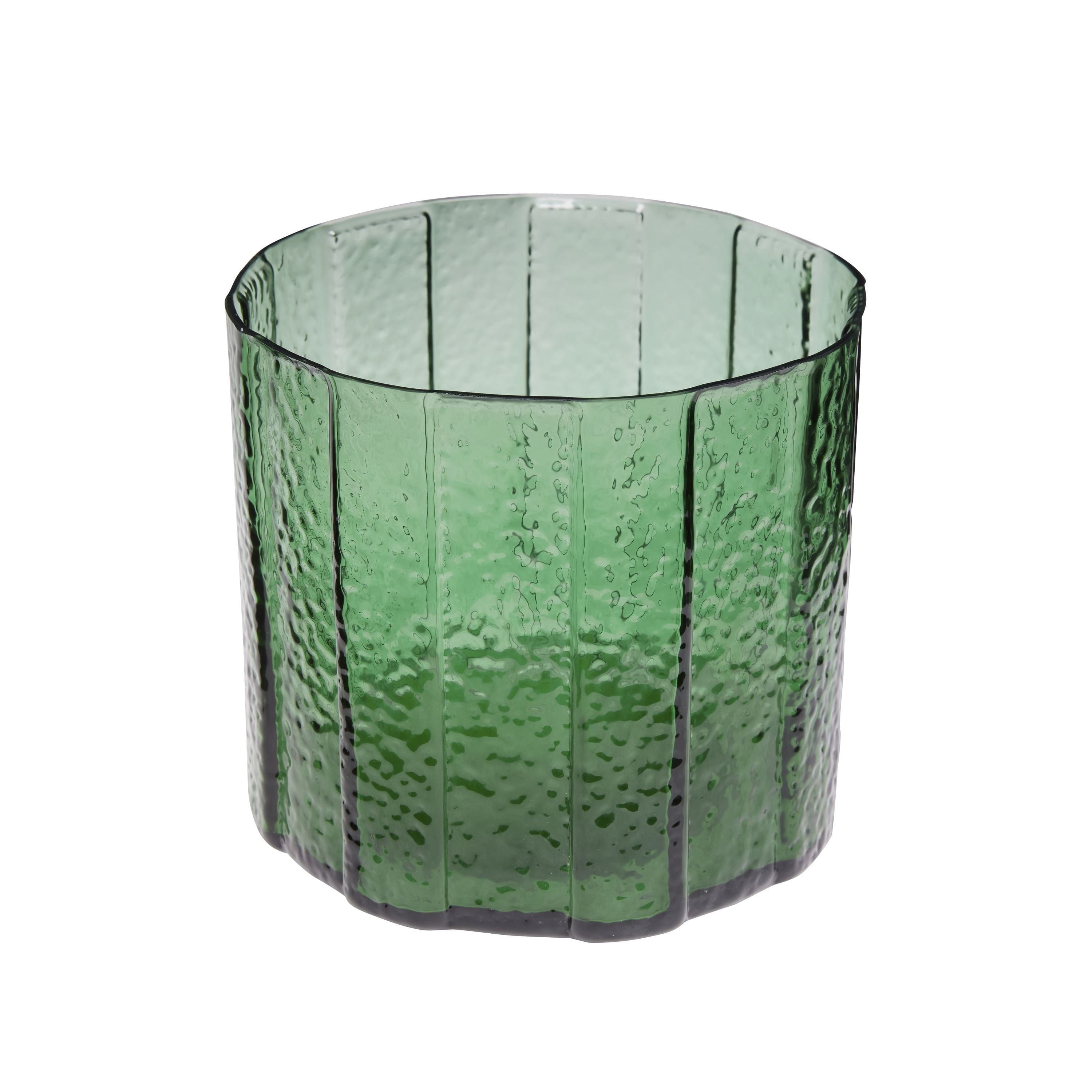 Hübsch Emerald Vase, grün