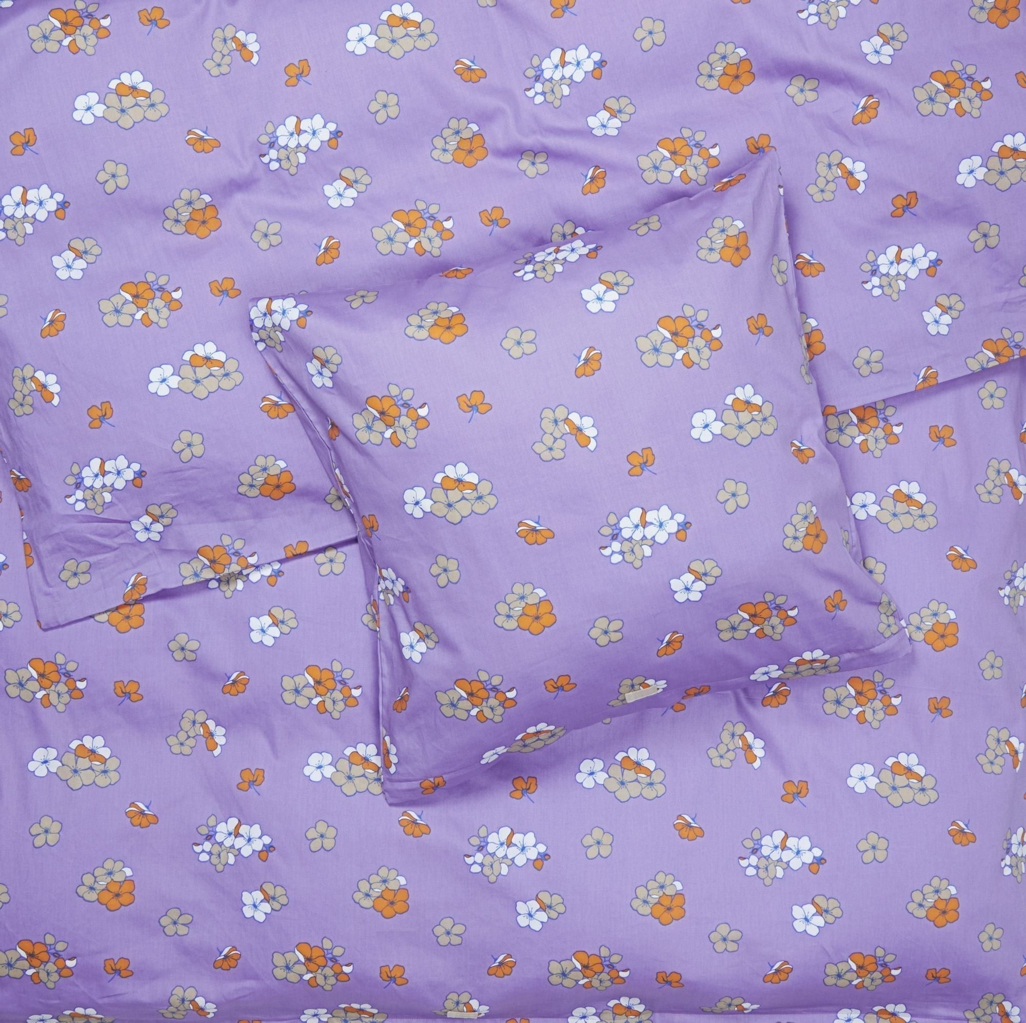 Juna Grand Grand愉快的床亚麻140x200厘米，紫色