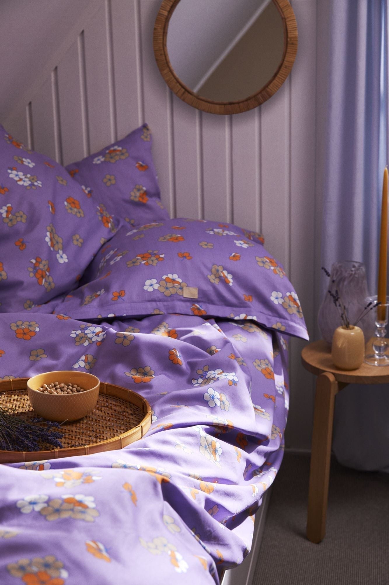 Juna Stora behagligt sängkläder 200x220 cm, lila