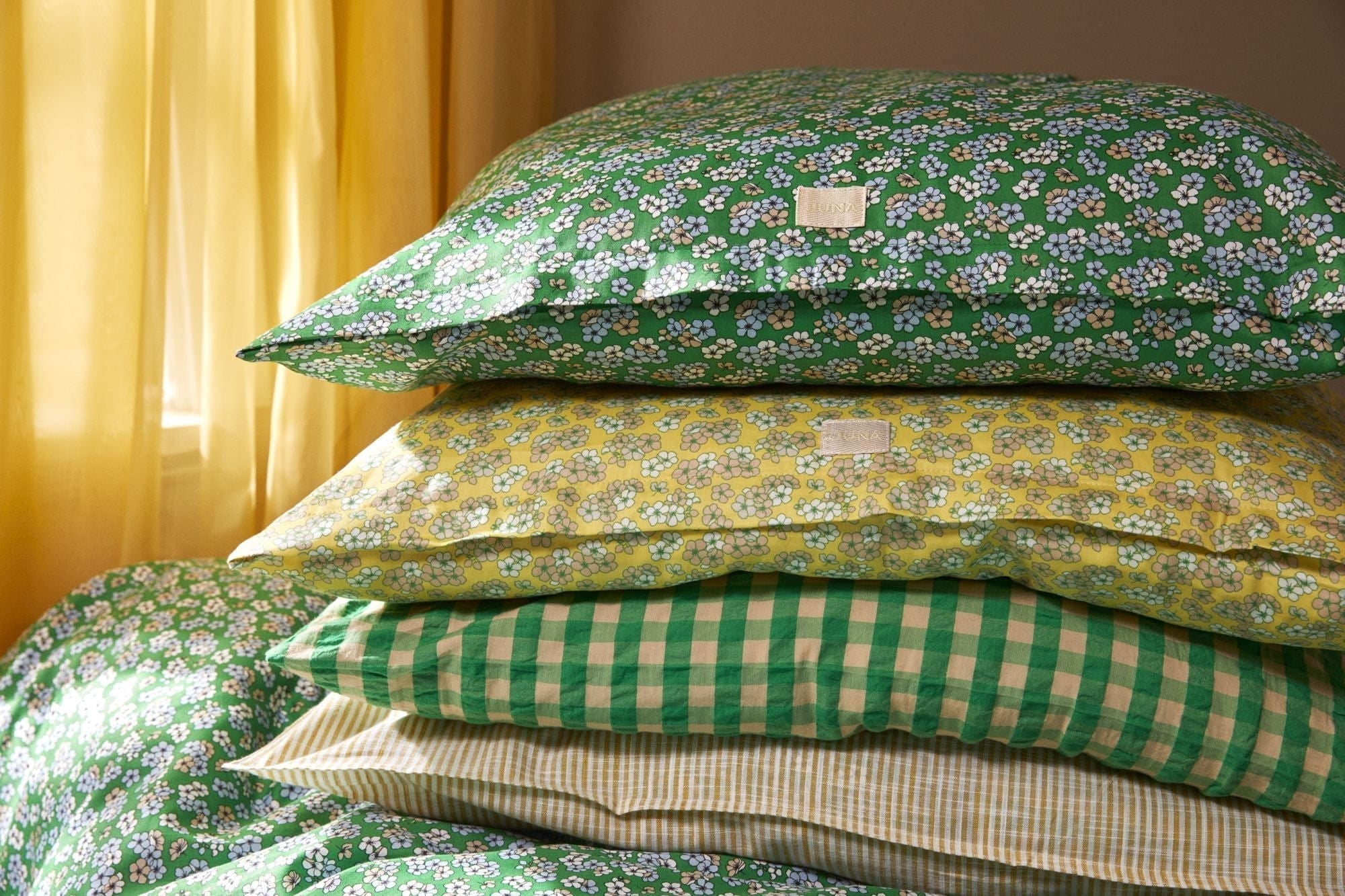 Juna Pleasant Bed Linen 140x220 cm, grönt