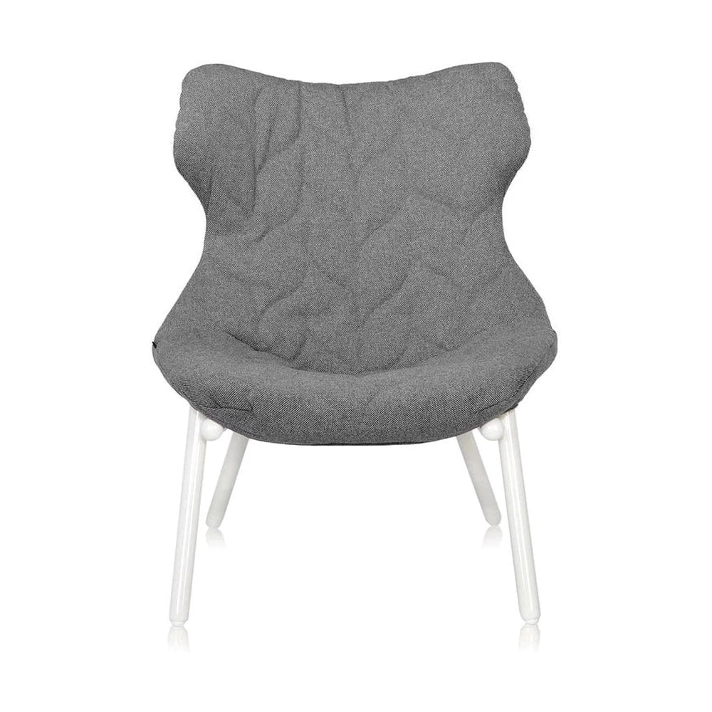 Kartell gebladerte fauteuil Trevira, wit/grijs