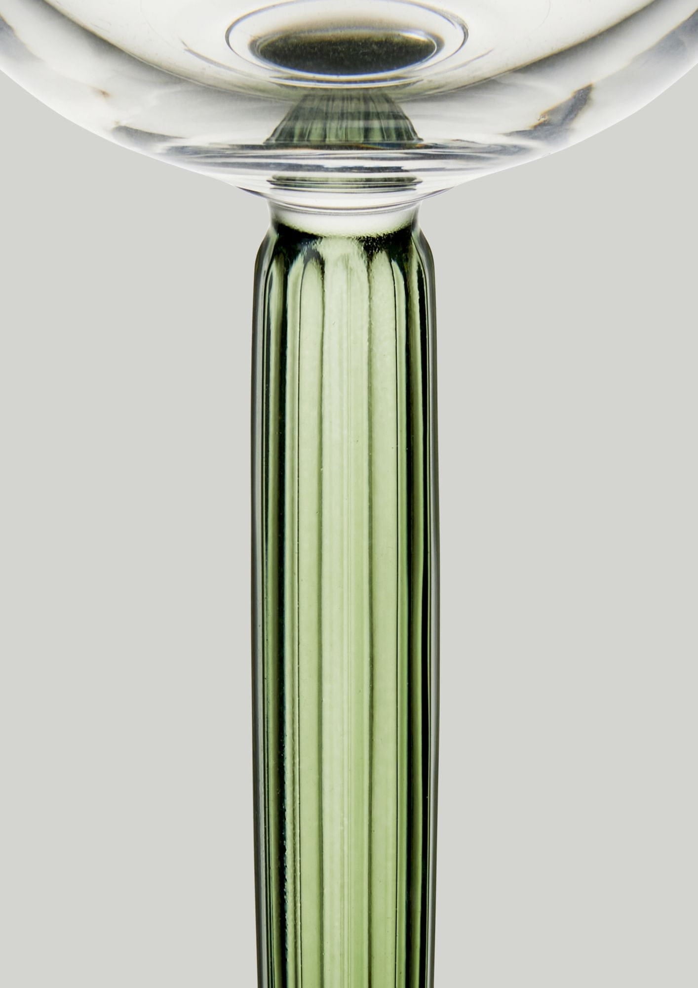 Kähler Hammershøi Champagne Glass Set van 240 ml, groen