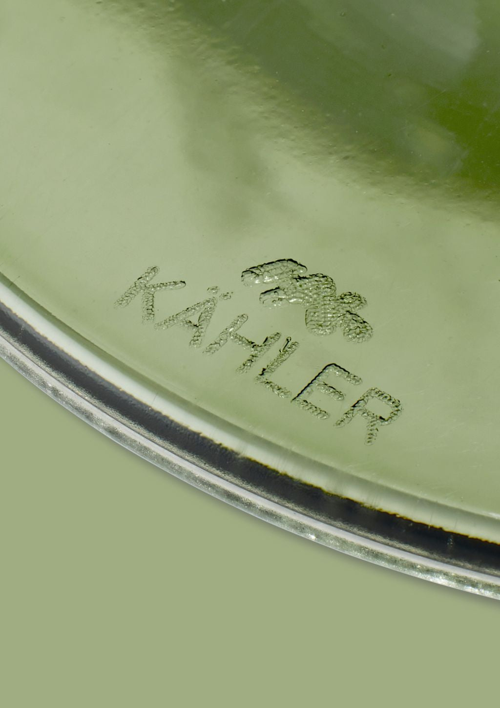 Kähler Hammershøi Rotweinglas 49 Cl, Grün 2 P Cs.