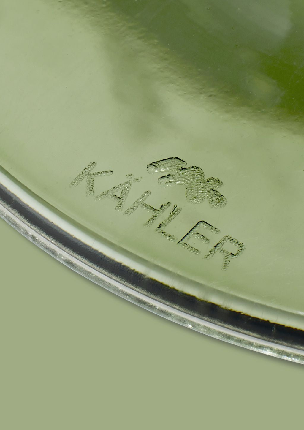 Kähler Hammershøi valkoviinilasi 35 CL, vihreä 2 p Cs.