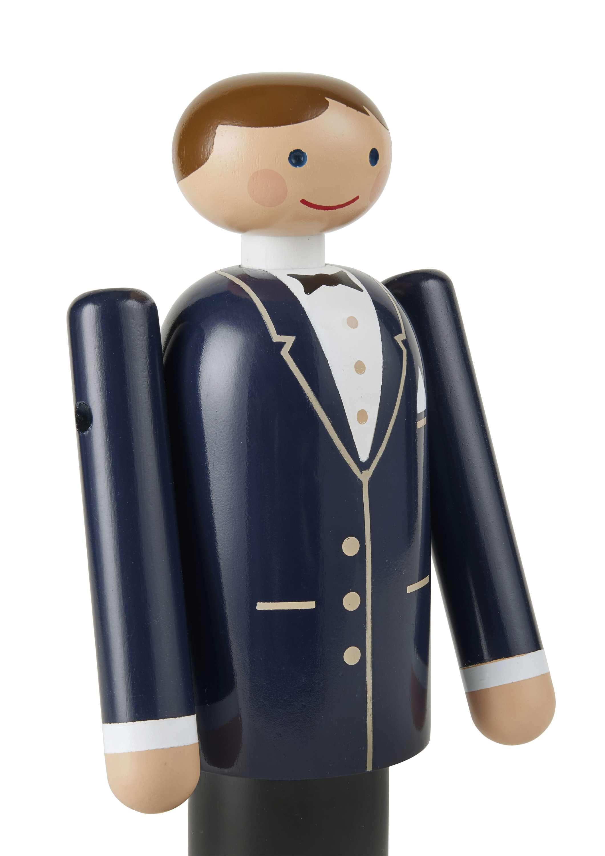 Kay Bojesen Groom H18 cm blu/nero/bianco