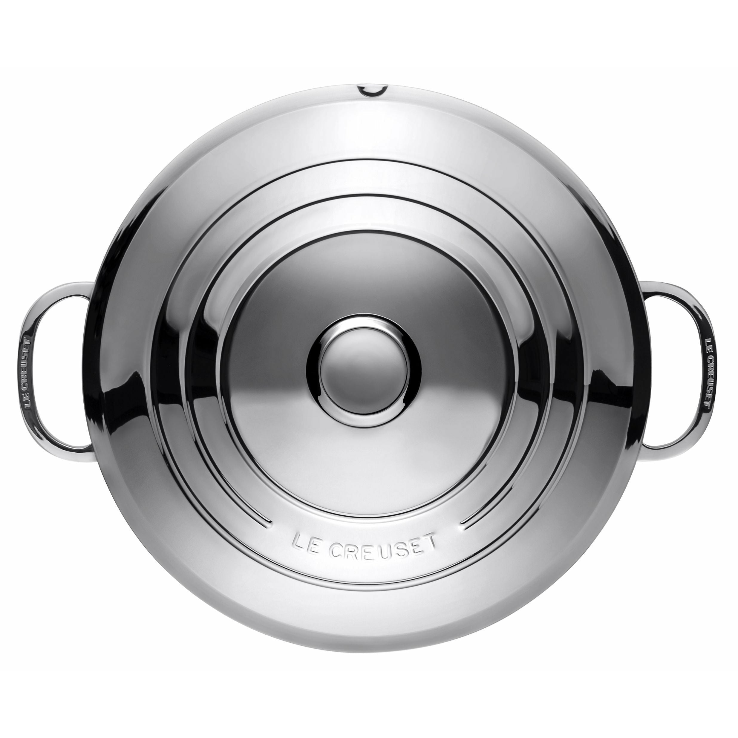 Le Creuset Signature Edelstahl flacher Auflauf 4,8 l mit Deckel