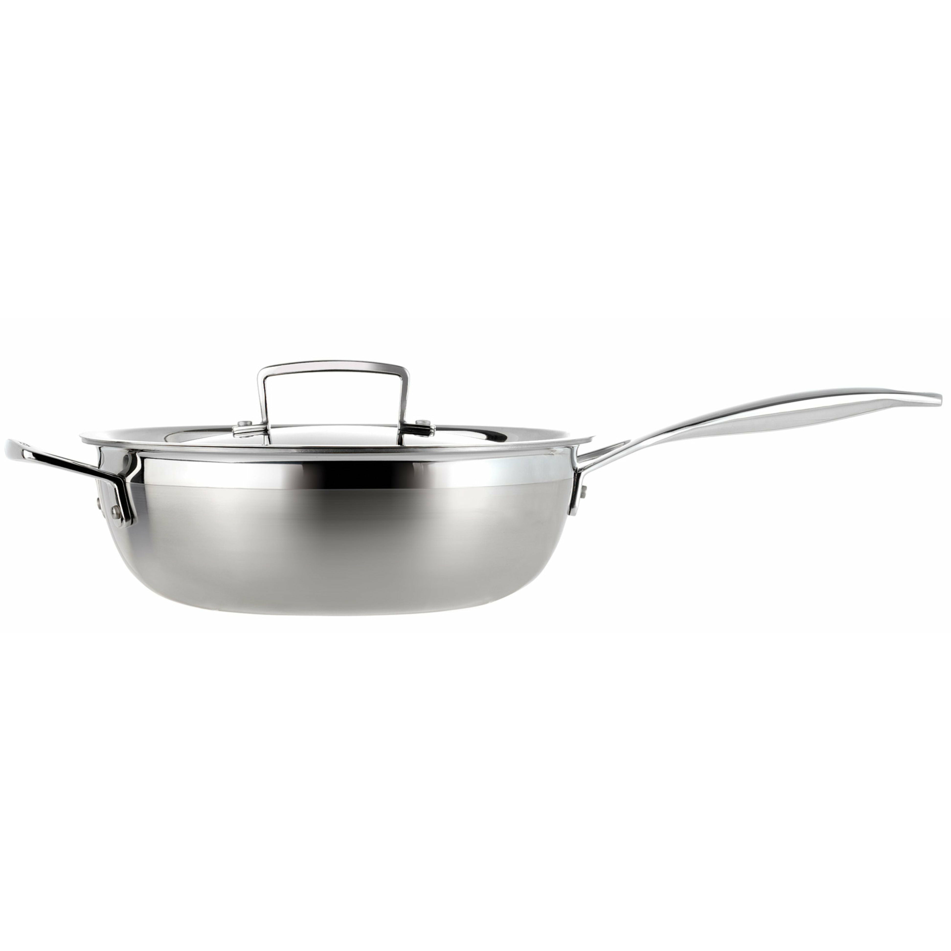 Le Creuset 3 -laags roestvrijstalen niet -stick -koekenpan, 24 cm