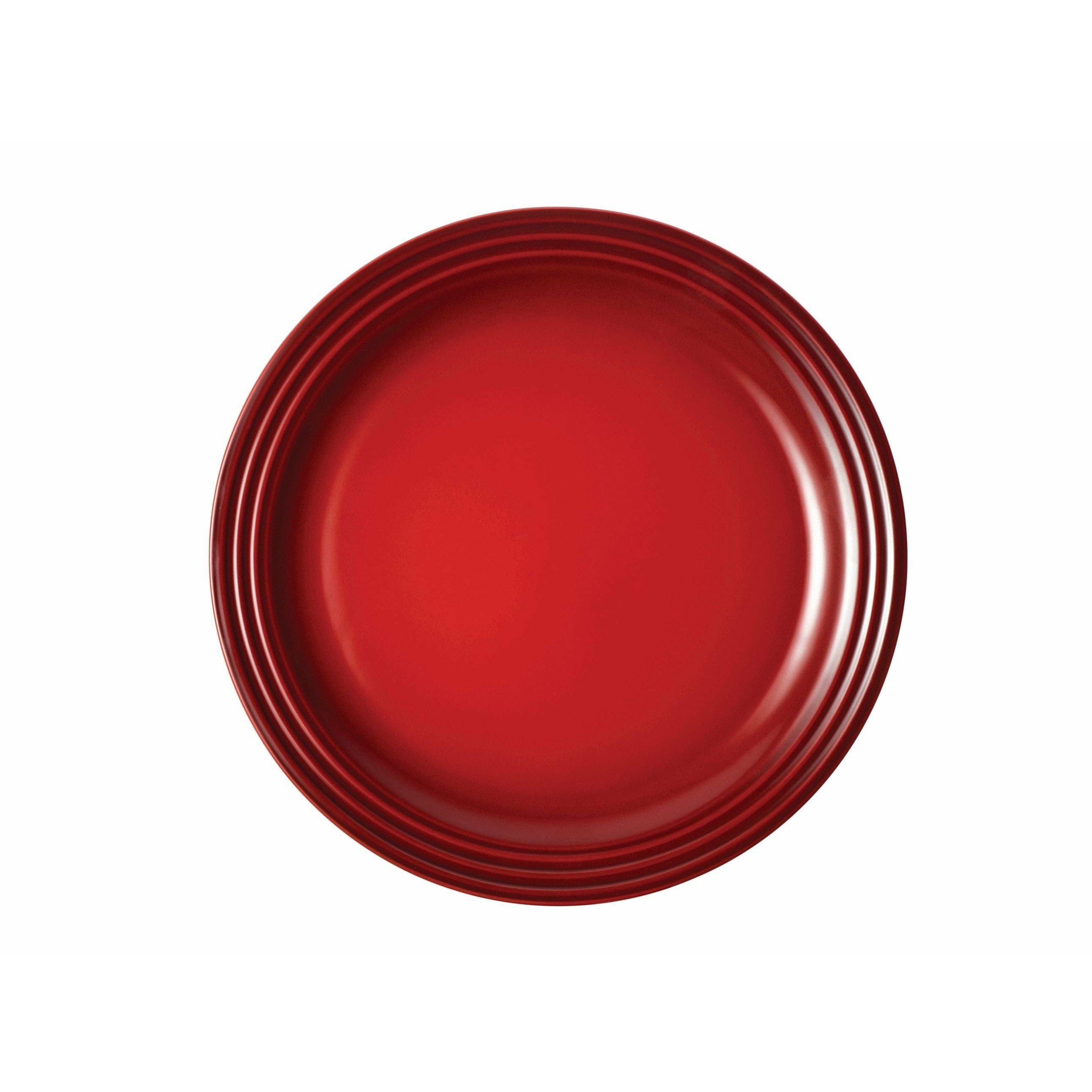 Piatto da pranzo firma Le Creuset 27 cm, rosso ciliegia