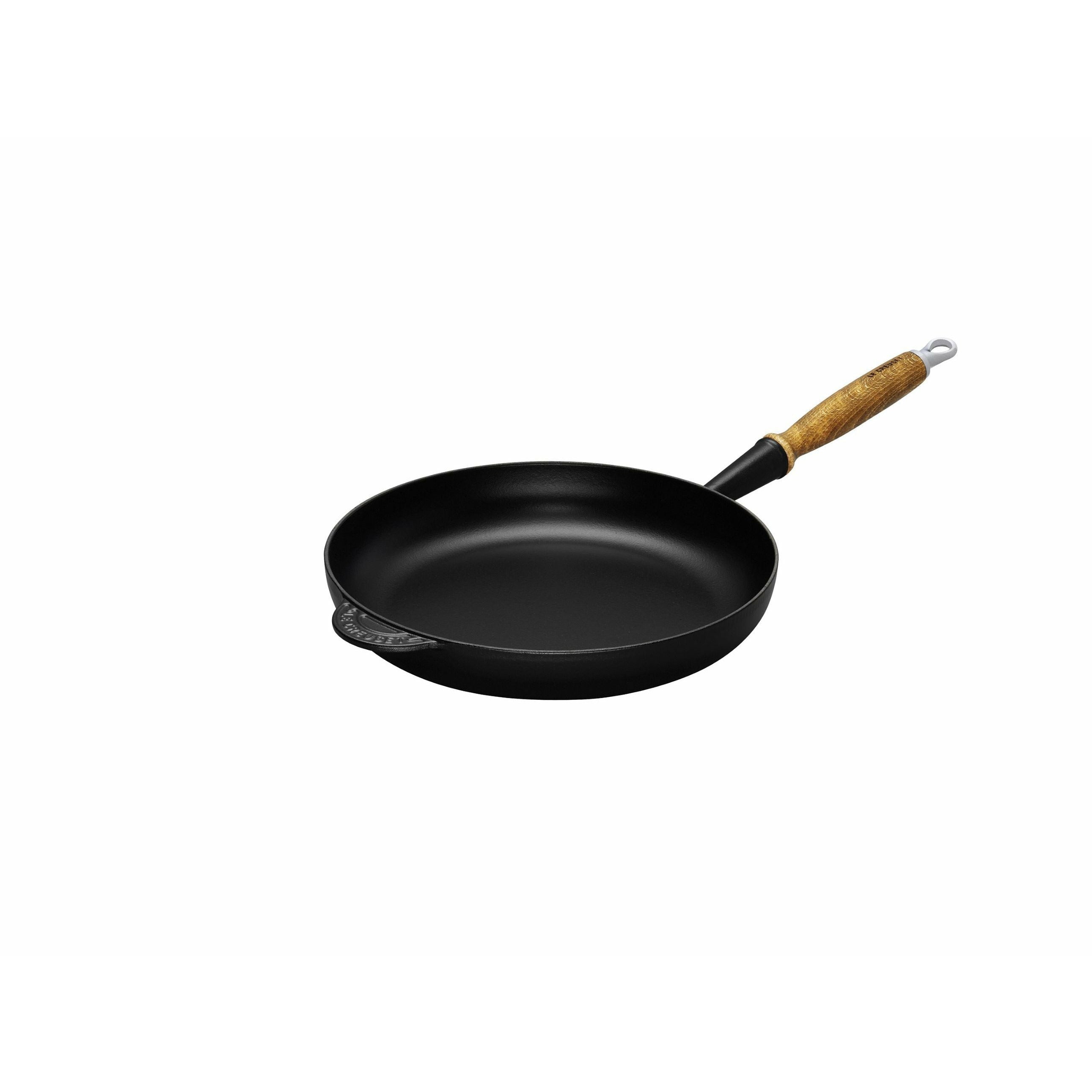 Le Creuset Tradition Frying Pan avec poignée en bois 26 cm, noir