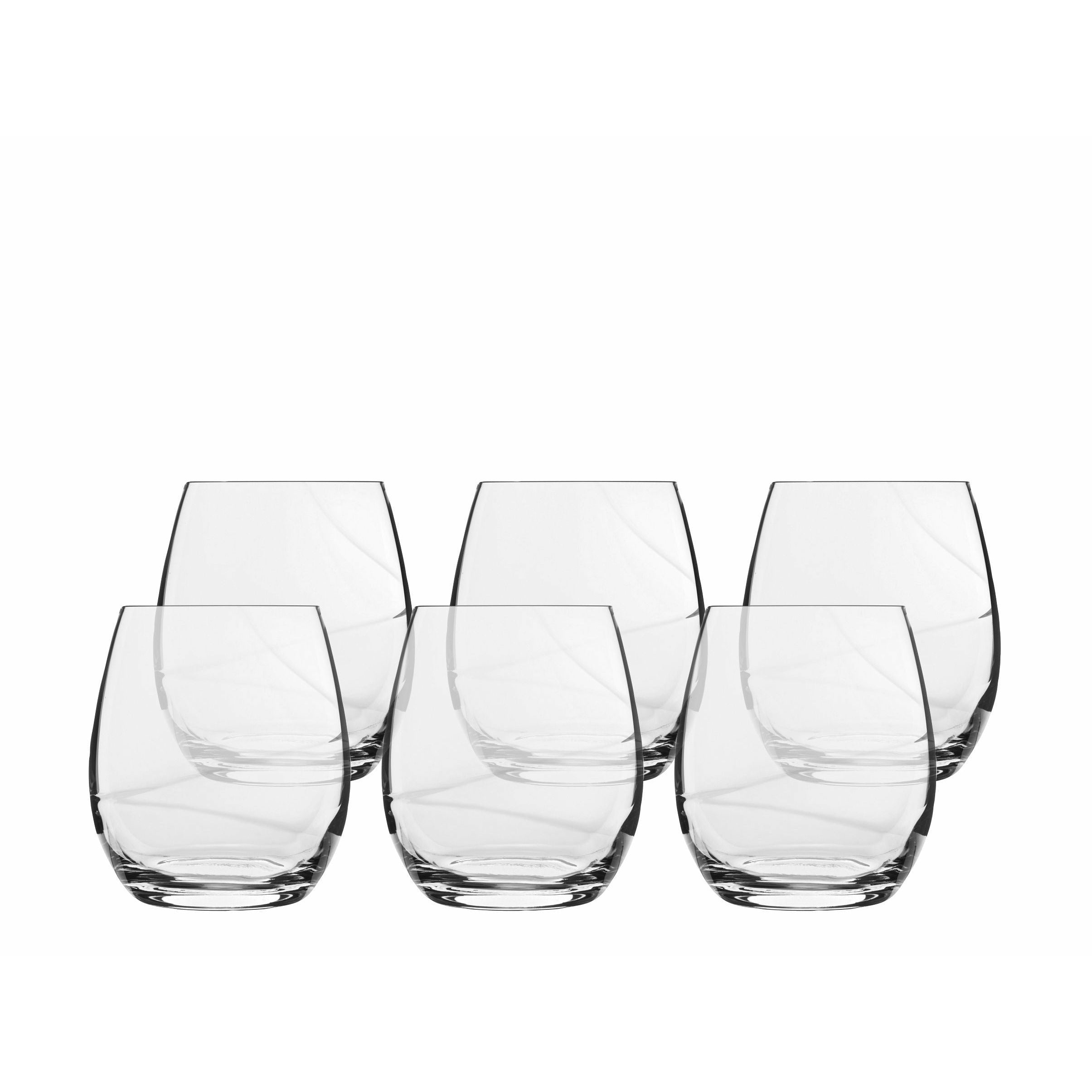 Luigi Bormioli Aero Water Glass, set van 6