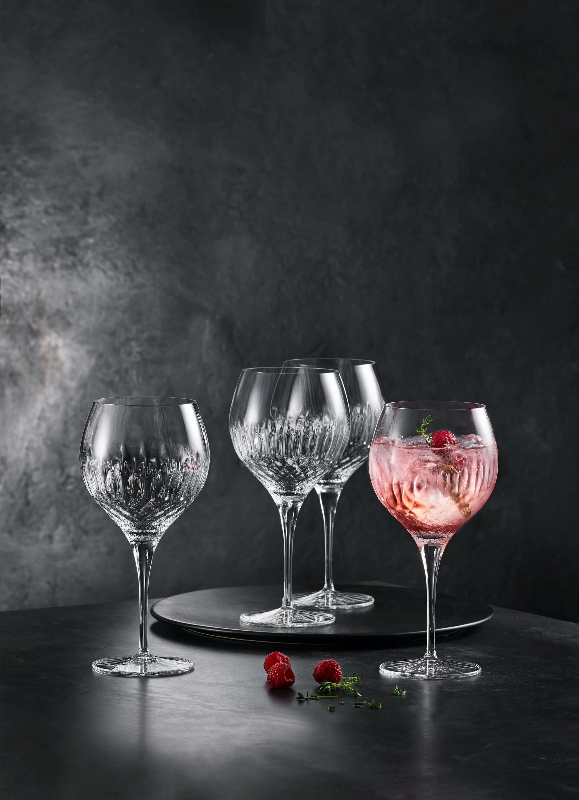 Luigi Bormioli Diamante Spanish Gin & Tonic Glass, uppsättning av 4