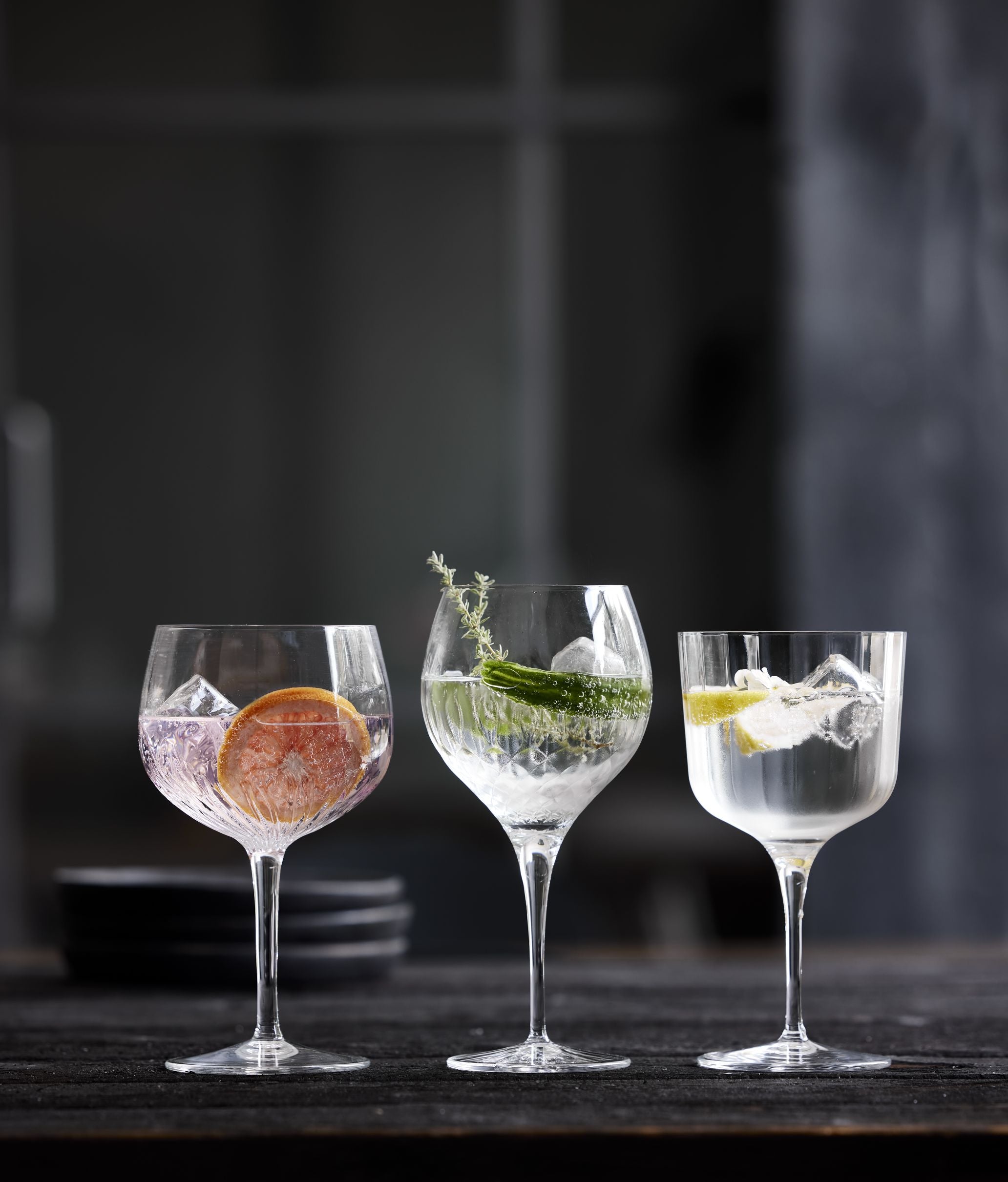 Luigi Bormioli Diamante Spanish Gin & Tonic Glass, uppsättning av 4
