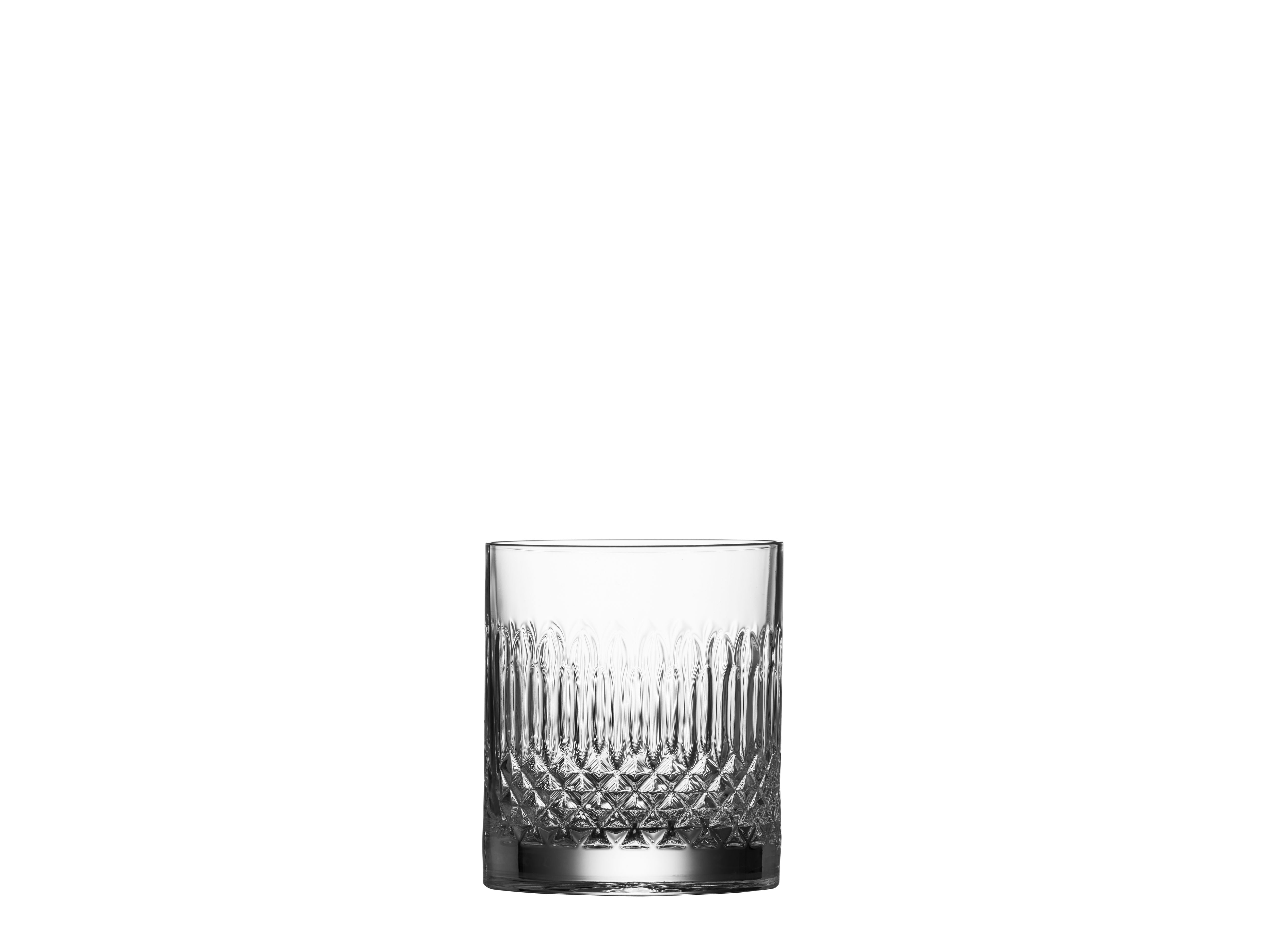 Luigi Bormioli Diamante vattenglas/whiskyglas, uppsättning av 4