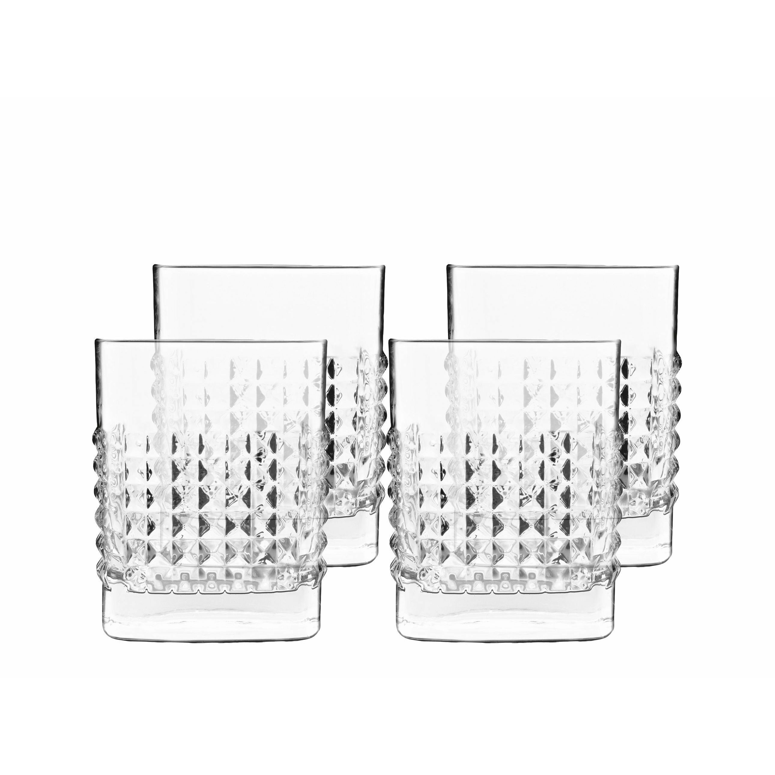 Luigi Bormioli Mixology Elixir Water Glass/Whisky Glass, Juego de 4